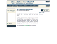 Tablet Screenshot of collaborativewisdom.net